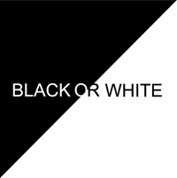 black or white